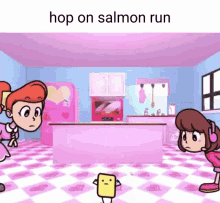 Salmon Run Scratchin Melodii GIF - Salmon Run Scratchin Melodii Hop On GIFs