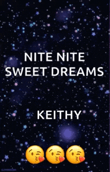a gif that says nite nite sweet dreams keithy