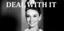 Just Deal With It Glasses GIF - Just Deal With It Glasses Audrey Hepburn GIFs