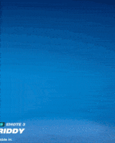 a blue background with the word riddy at the top