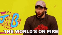 The Worlds On Fire Hasan Piker GIF - The Worlds On Fire Hasan Piker 100thieves GIFs