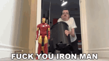 Fuck You Ironman Ironman GIF - Fuck You Ironman Ironman Screw You GIFs