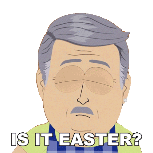 Is It Easter Rick Sticker - Is It Easter Rick South Park Spring Break Stickers