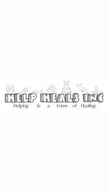 a black and white logo for help the als ing