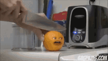 うざいオレンジ GIF - Annoying Orange Cut Slice GIFs