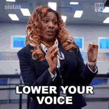 Lower Your Voice Daniella King GIF - Lower Your Voice Daniella King Sistas GIFs