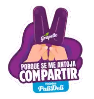 a sticker that says porque se me antoja compartir helados pali deli