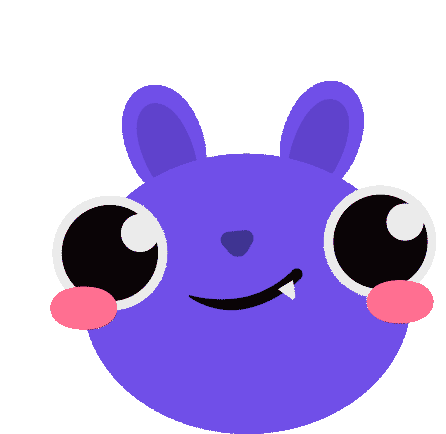 Leart Bunny Sticker - Leart Bunny Purple Stickers