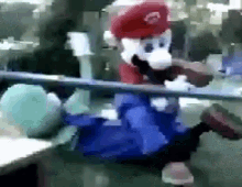 Fighting Mario GIF