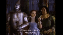 The Wizard Of Oz Lions Tigers Bears GIF - The Wizard Of Oz Wizard Of Oz Lions Tigers Bears GIFs