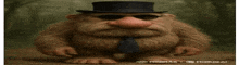 a cartoon character wearing a top hat and sunglasses