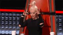 The Voice Christina Aguilera GIF - The Voice Christina Aguilera Signal GIFs