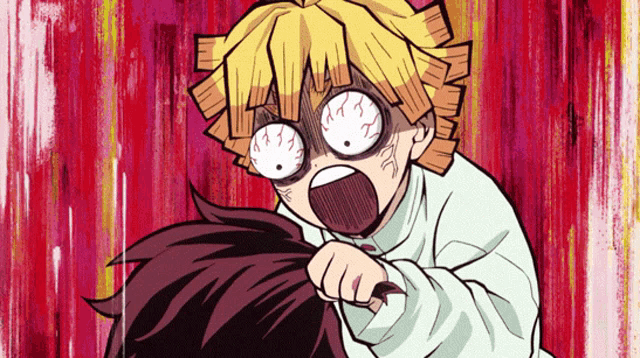 Anime Zenitsu GIF - Anime Zenitsu Tanjiro GIFs