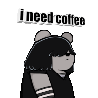 I Need Coffee Wake Up Sticker - I Need Coffee Coffee Wake Up Stickers
