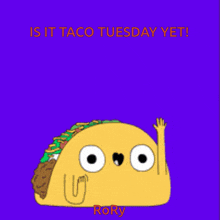 a cartoon taco with speech bubbles that say hallo and bon jour