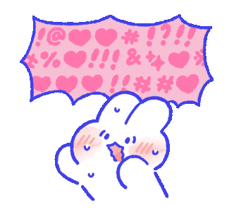 Bunny Excited Sticker - Bunny Excited Blushing Stickers