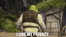 Shrek I Like My Privacy GIF - Shrek I Like My Privacy Privacy GIFs