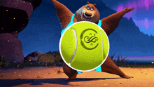 Boog Bear GIF - Boog Bear Tennis Ball GIFs