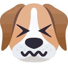 confounded dog joypixels feeling various emotions feeling a lot of things