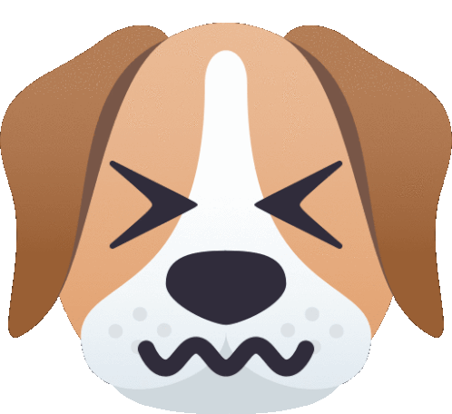 Confounded Dog Sticker - Confounded Dog Joypixels Stickers