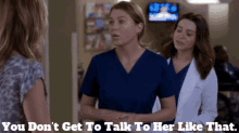 Greys Anatomy Amelia Shepherd GIF - Greys Anatomy Amelia Shepherd You Dont Get To Talk To Her Like That GIFs