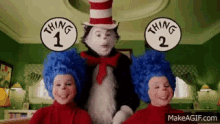 Thing 1 And Thing 2 GIF - Thing1 Thing2 Mike Myers GIFs