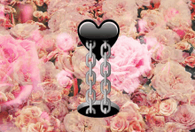 Black Heart Chains GIF - Black Heart Chains Roses GIFs