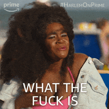 What The Fuck Is Happening Here Angie Wilson GIF - What The Fuck Is Happening Here Angie Wilson Harlem GIFs