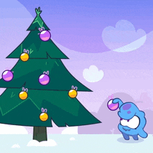 Decorating The Christmas Tree Starrah GIF - Decorating The Christmas Tree Starrah Om Nom Stories GIFs