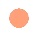 a pixel art drawing of a circle on a white background