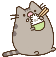 Fat Cat Sticker - Fat Cat Rice Stickers