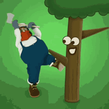 Try Tree GIF - Try Tree Lumberjack GIFs
