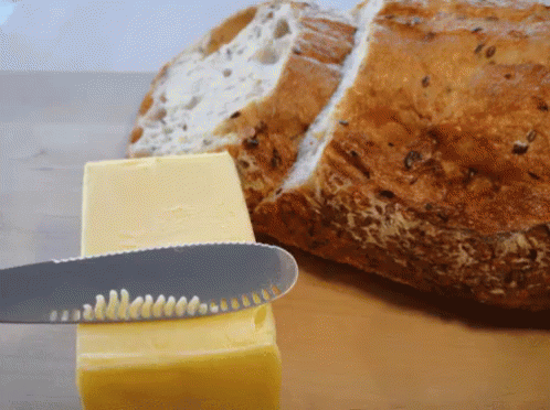 Butter Bread GIF - Butter Bread Knife GIFs