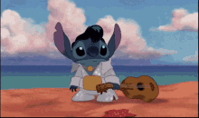 a cartoon character dressed as elvis holds a guitar