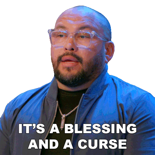It'S A Blessing And A Curse Nikko Hurtado Sticker - It'S A Blessing And A Curse Nikko Hurtado Ink Master Stickers