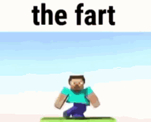 The Fart Steve GIF - The Fart Steve Minecraft GIFs