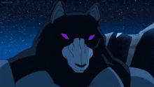 a cartoon scene of a mountain with a starry sky in the background