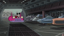 Mickey Mouse Parking GIF - Mickey Mouse Parking The Simpsons GIFs