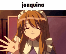 a picture of a maid with the word joaquina on top