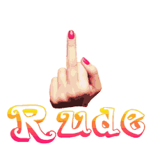 rude finger