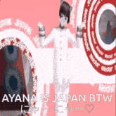 a video of a person dancing with the words " ayana is japan btw " on the bottom