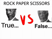 a picture of a man next to a picture of a man with the words false and true
