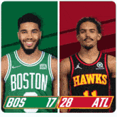 Boston Celtics (17) Vs. Atlanta Hawks (28) First-second Period Break GIF - Nba Basketball Nba 2021 GIFs