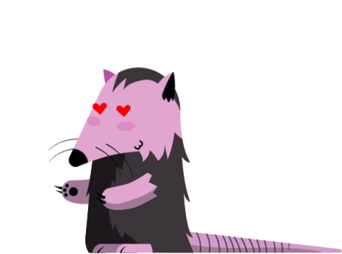 Love Possum Possum Sticker - Love Possum Possum Love Stickers