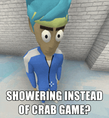 Crab Game Showering GIF - Crab Game Showering Shower GIFs