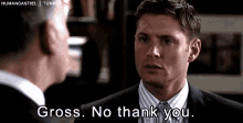 Gross No Thank You Jensen Ackles GIF - Gross No Thank You Jensen Ackles Dean Winchester GIFs