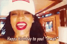 Happy Birthday Rihanna GIF - Happy Birthday Rihanna Mwah GIFs