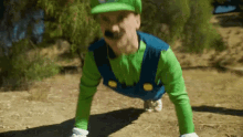 Doing Push Ups Luigi GIF - Doing Push Ups Luigi Jordyn GIFs