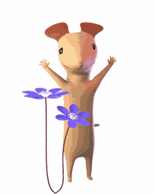 hiiruthemouse hello flowers mouse happy