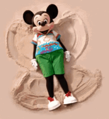 Mickey Mose Sand Angel GIF